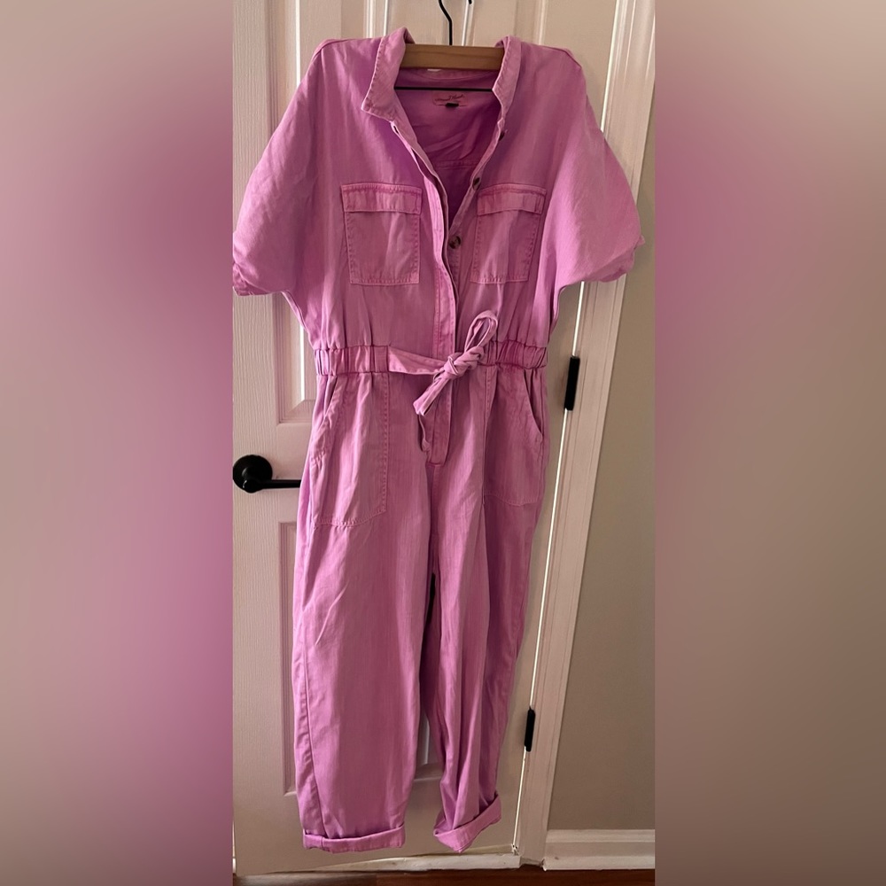 Universal Thread pink denim jumpsuit